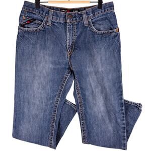 Ariat F4 M4 Jeans Men's 33x32 (32x32) Relaxed Boot Fit Medium Wash Logo